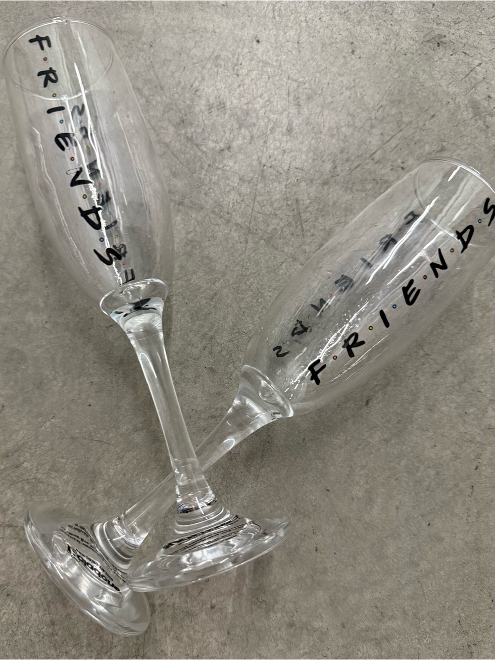 Set of 2 Paladone “Friends” TV Show Champagne Glasses